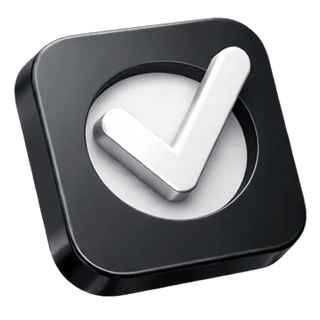 3D checkmark confirmation icon featured on the Nova Rendibrook about page